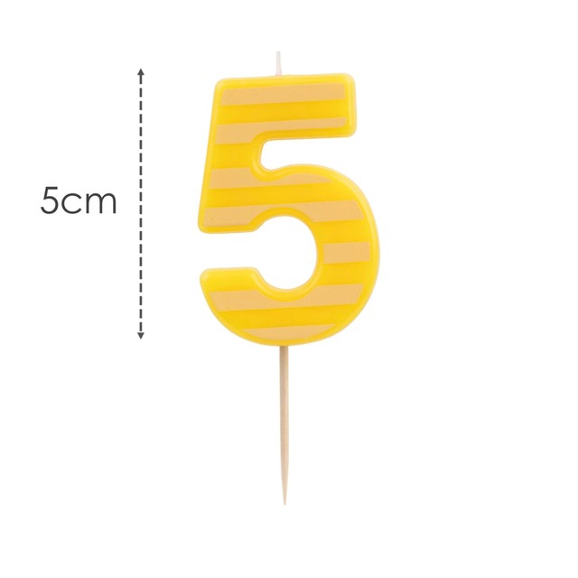 Talking Tables Number 5 Candle 13cm - British product