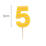 Talking Tables Number 5 Candle 13cm - British product