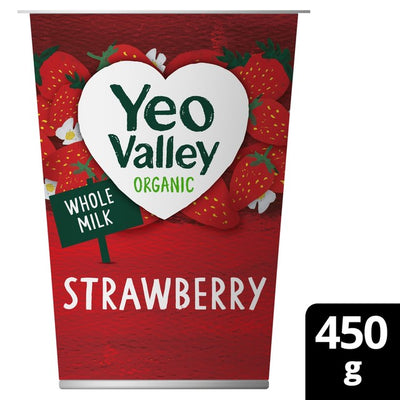 Yeo Valley Økologisk Jordbær Yoghurt 450g