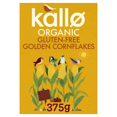 M&S Kallo Gluten Free Organic Cornflakes Breakfast Cereal 375g- Buy online at McGrocer