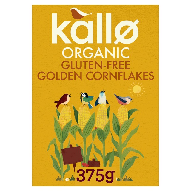 Kallo gluten free organic cornflakes 375g, UK version