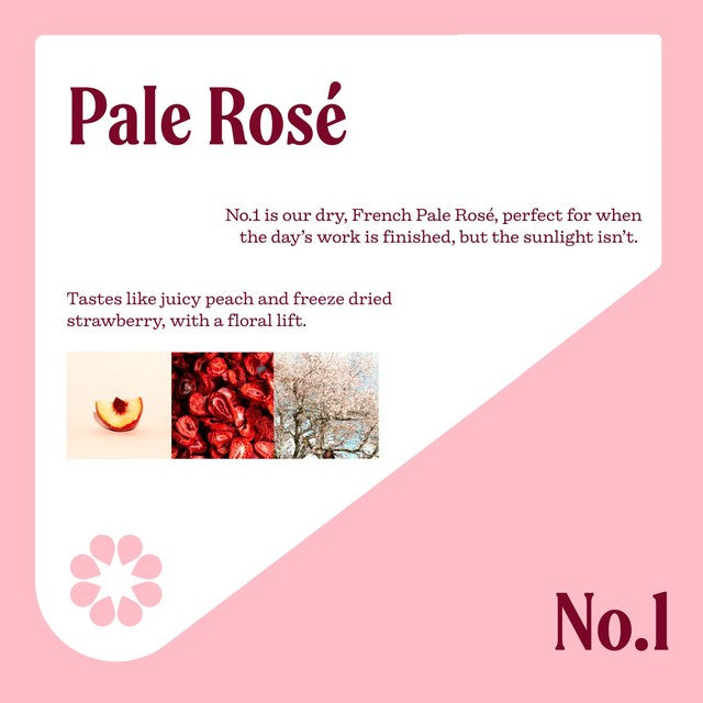 Nice Pale Rosé wine 75cl, imported from the UK