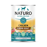 Naturo Grain & Gluten Free Chicken in Herb Gravy wet dog food 390g, imported from the UK