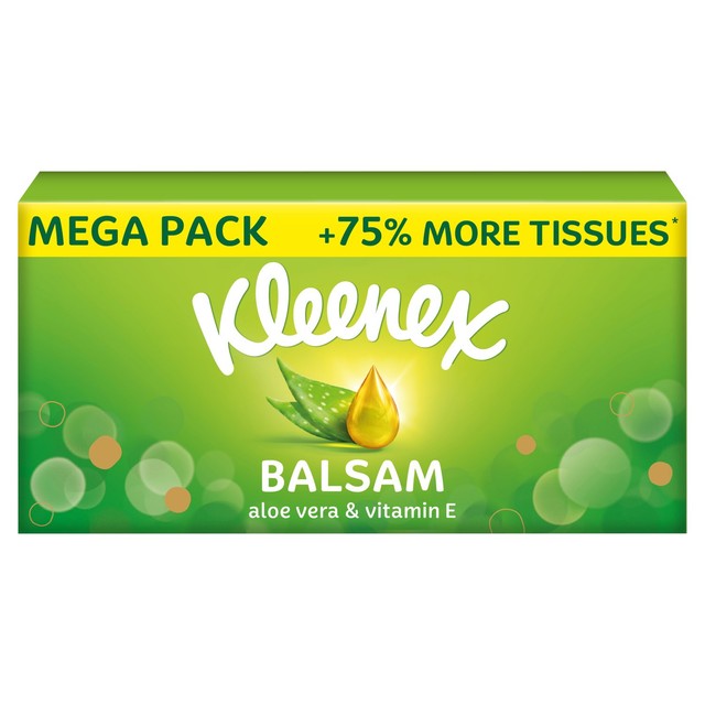 Kleenex Balsam tissues MEGA Box 112 tissues, UK version