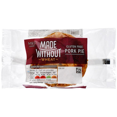M&S M&S Gluten Free Pork Pie 130g- Buy online at McGrocer