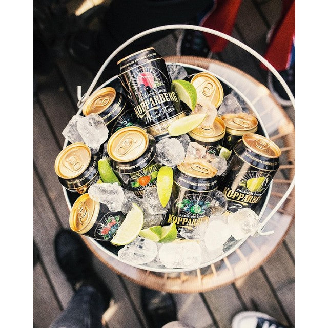 Kopparberg blandet fruktcider med smak av eple, bringebær og solbær 10 x 330 ml, britisk versjon