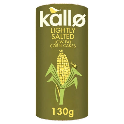 كعك الذرة بالملح الخفيف من Kallo 130 جم