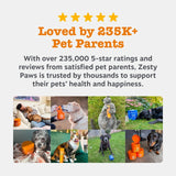 Zesty Paws senior dog chews turkey flavour, imported from the UK