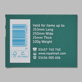Royal Mail 2nd Class Large Stamps pack of 4 - British product