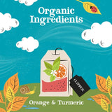 Clipper Orange & Turmeric herbal infusion 20 bags - British product