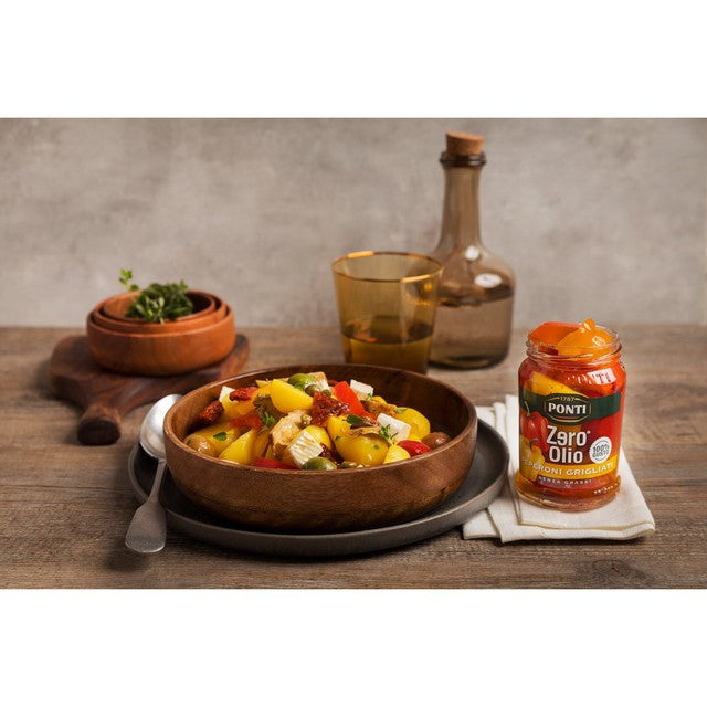 Ponti Zero Oil Grilled Peppers 290g, imported from the UK
