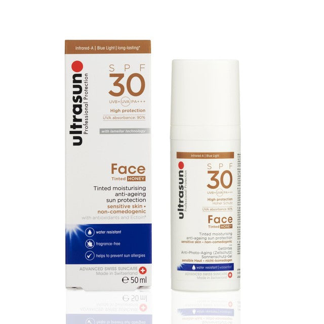 Ultrasun SPF 30 Tinted Sunscreen 50ml (British brand)