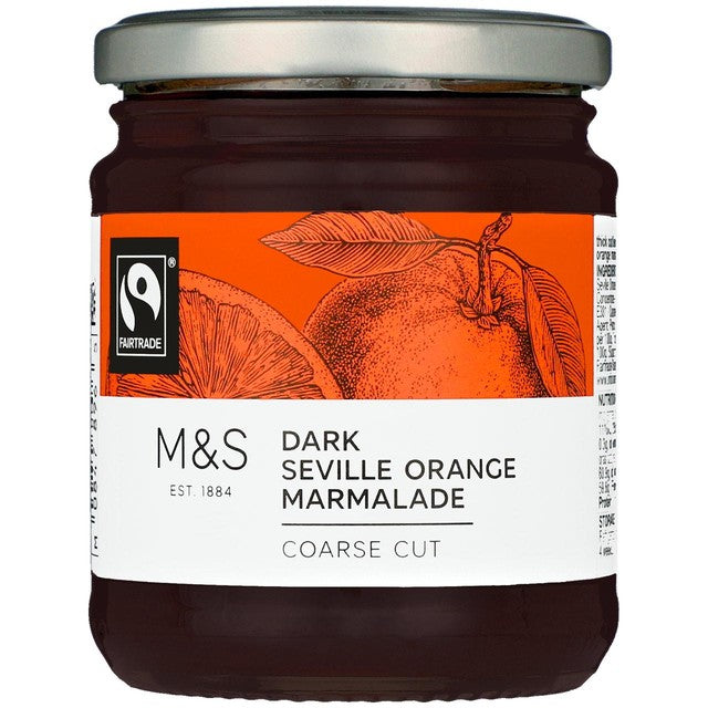 M&S Dark Seville Orange Marmalade 340g, imported from the UK