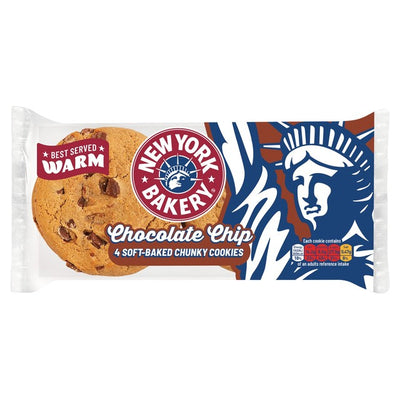 M&S New York Bakery Chocolate Chip Cookies Soft-baked 4 Pack- Buy online at McGrocer