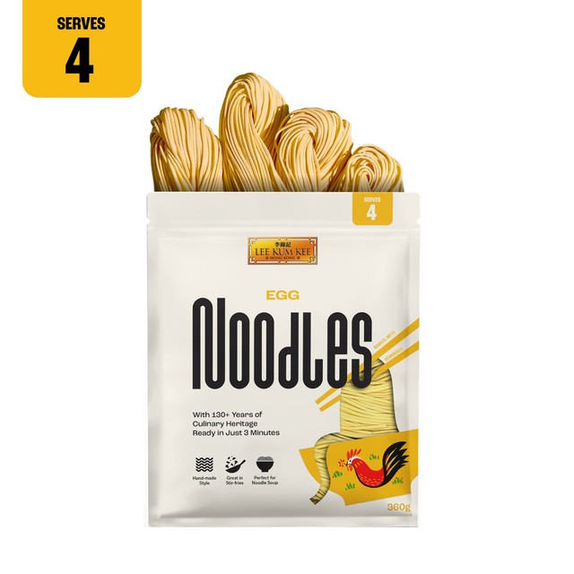 Lee Kum Kee egg noodles 4 servings (British brand)