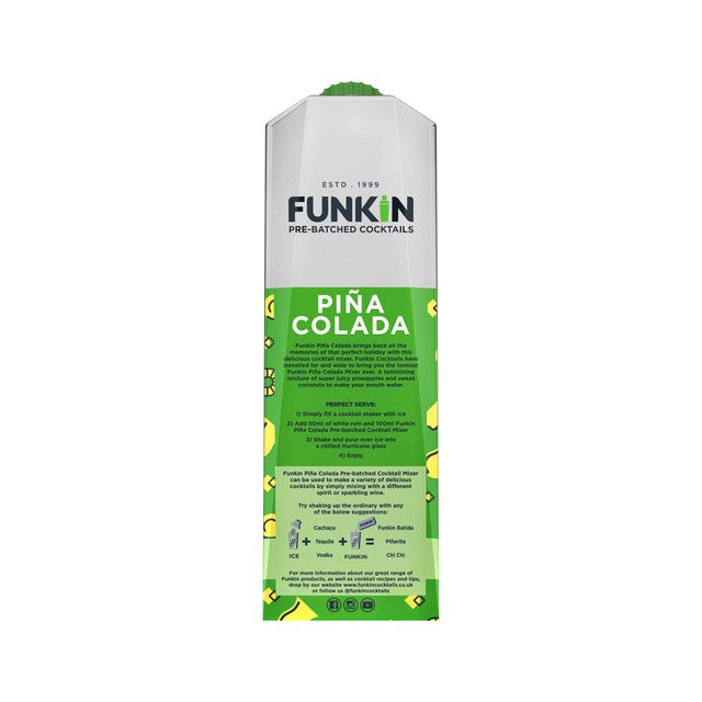Funkin Piña Colada Cocktail Mixer 1L - British product
