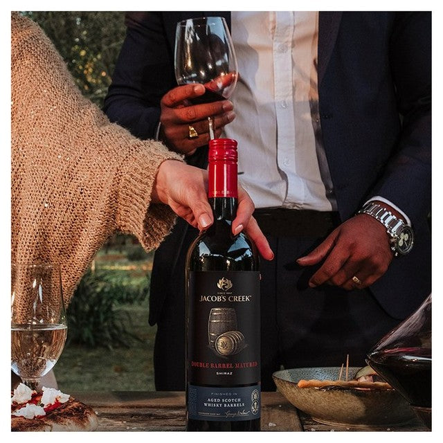Jacob's Creek Double Barrel Matured Shiraz red wine 75cl, UK version