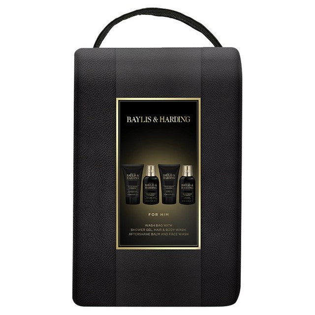 Baylis & Harding men's wash bag black pepper ginseng, imported from the UK