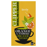 Clipper Orange & Turmeric herbal infusion 20 bags - British product