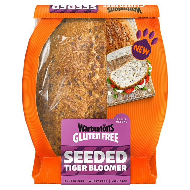 Warburtons gluten free seeded tiger bloomer 400g (British brand)