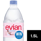 Evian still mineral water 1.5L - British product