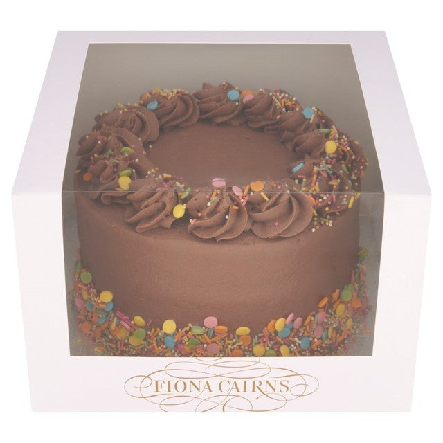 Fiona Cairns rainbow confetti chocolate cake serves 12 - British product