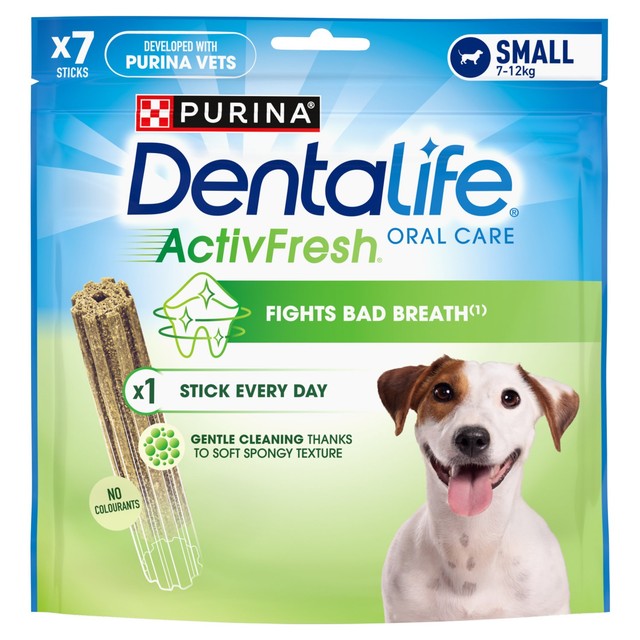 Dentalife ActivFresh Small Dental Chicken dog dental chews - British product