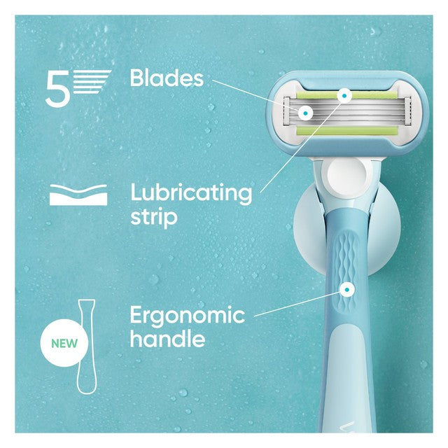 Venus Extra Smooth razor blade refills 8 pack, imported from the UK