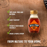 Hilltop Honey amber maple syrup 230g, UK version