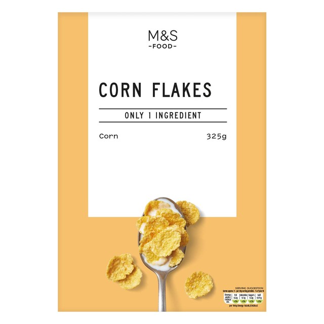 M&S corn flakes 325g, imported from the UK
