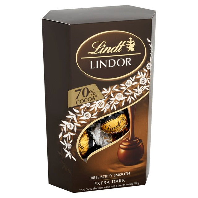 Lindt extra dark chocolate truffles 200g, UK version