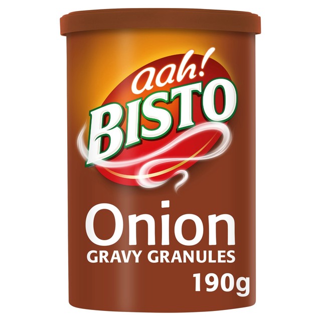 Bisto Onion Gravy Granules tub, UK version