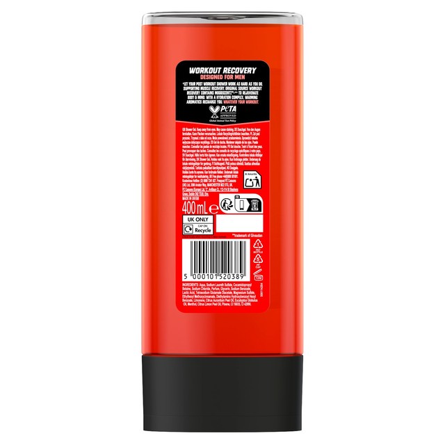 Original Source Workout Recovery Warming Recharge Shower Gel (British brand)