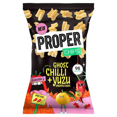 M&S Properchips Ghost Chilli & Yuzu Chickpea Crisps 85g- Buy online at McGrocer