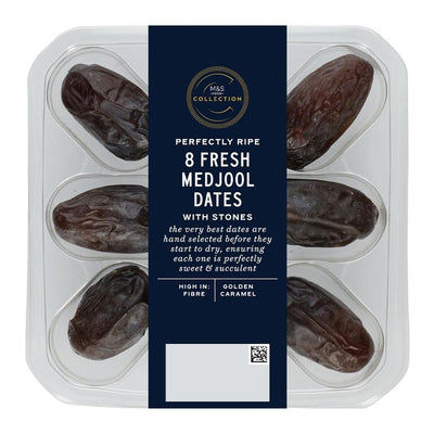 M&S Ferske Medjool dadler med steiner 8 pakning