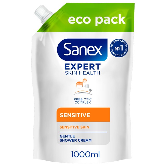 Sanex sensitive body wash 1L (British brand)