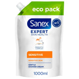 Sanex sensitive body wash 1L (British brand)