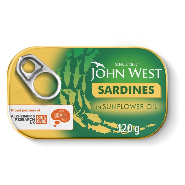 John West sardines in sunflower oil can, imported from the UK