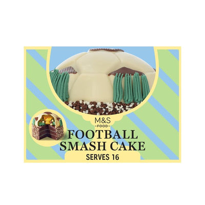 M&S Football Smash Cake Celebration Cake 1.1kg