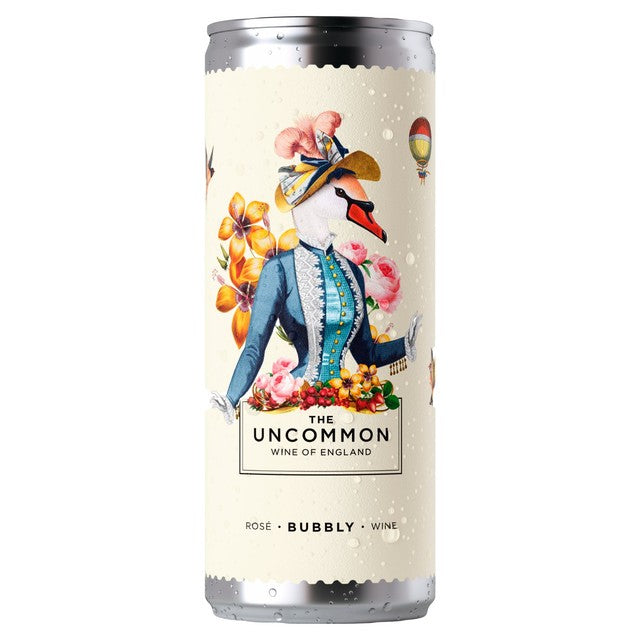The Uncommon Bubbly Rosé can 250ml sparkling wine (British brand)