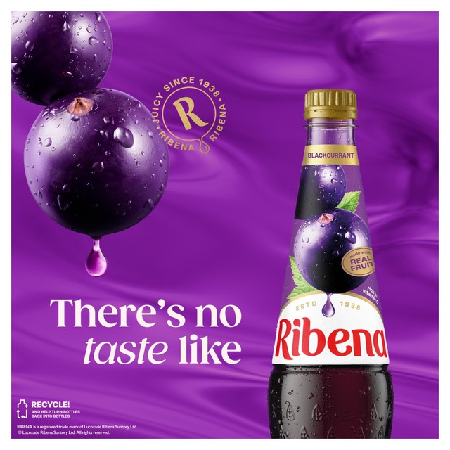Ribena blackcurrant squash drink, UK version