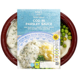 Repas de filet de cabillaud persillé M&S, 250g, importé du Royaume-Uni