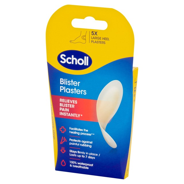 Scholl Large Heel Blister Plasters 5 Pack (British brand)