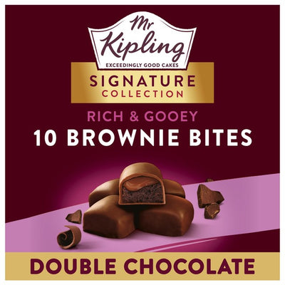 M&S Mr Kipling Signature Double Chocolate Brownie Bites 10er-Pack - Online bei McGrocer kaufen