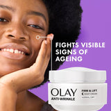 Olay Anti-Wrinkle Firm & Lift Night Cream 50ml, imported from the UK