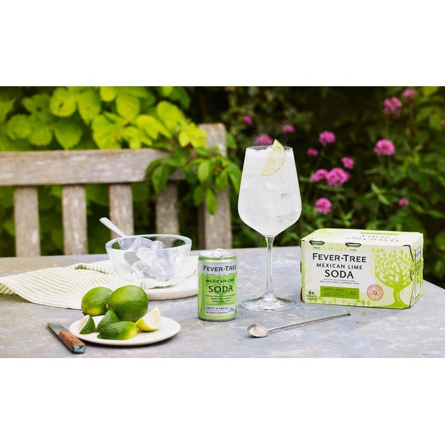 Fever-Tree Mexican Lime soda water 6 x 150ml - British product