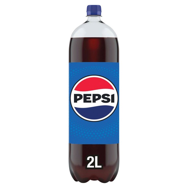Pepsi Regular cola soft drink 2L, imported from the UK