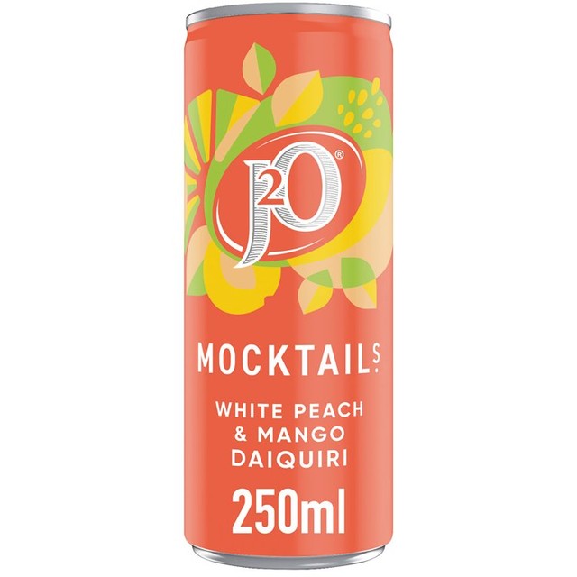 J2O White Peach & Mango Daiquiri Mocktail 250ml, UK version
