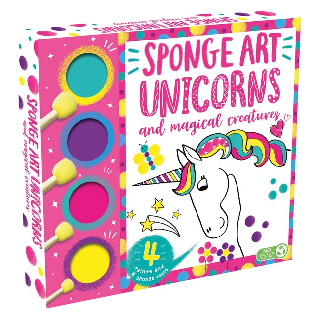 Igloo Books magical creatures sponge art set, UK version