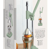 KitchenCraft Living Nostalgia manual juicer in English Sage finish, UK version